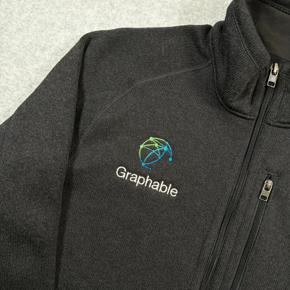Patagonia Better Sweater Jacket Mens Medium Black Full Zip Embroidered 25528